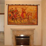 Teppich „Falkenbeize“ in der Wohnstube, Privatwohnung, Kiew