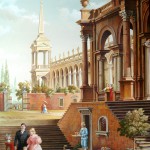 Architektur 1 Freie Kopie des Gemäldes von Antonio Visentini, 50x70, Acryl