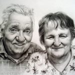Ehepaar,40x50, Graphit