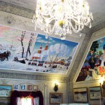 Montage 3  Wandmalerei im russischen Restaurant "Na Sdorowje", Gleicherwiesen