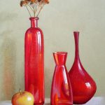 Rote Vasen, 30x40, Pastell